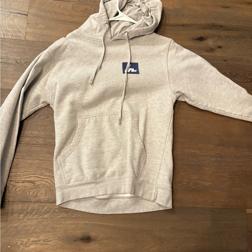 Men's Light Gray Hoodie with Logo